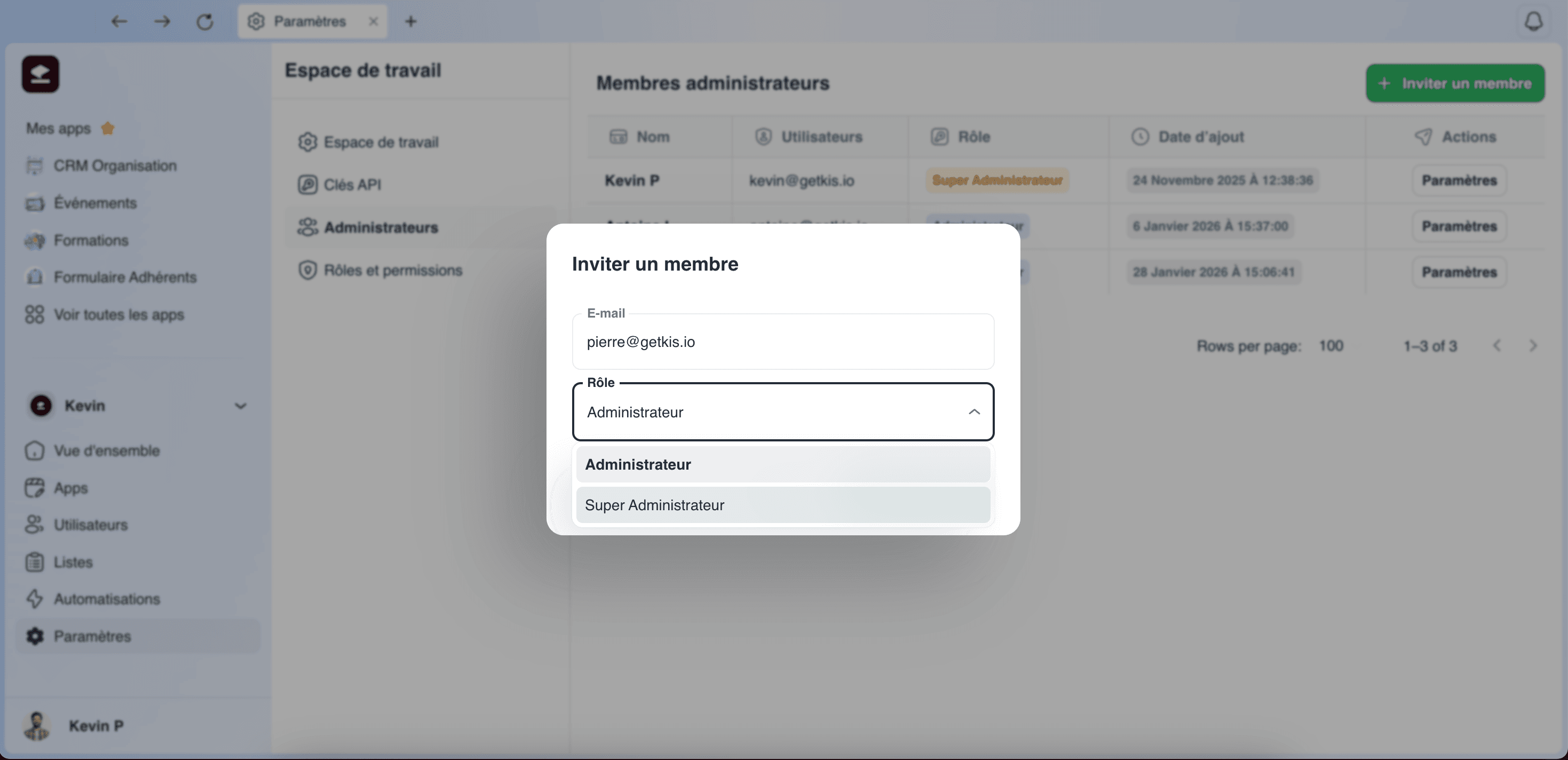 Miniature du tutoriel Inviter un membre dans votre espace de travail