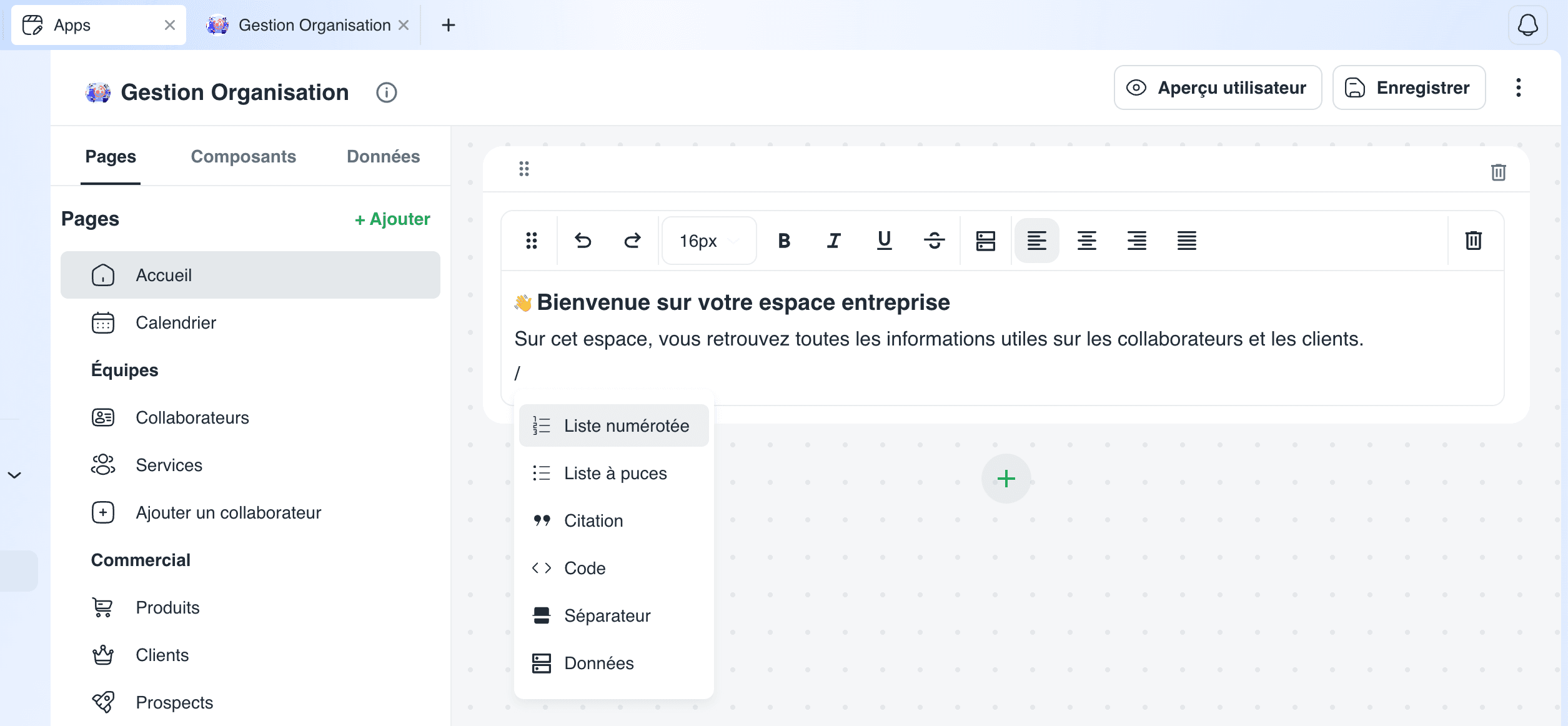 Miniature du tutoriel Ajouter un bloc de texte enrichi à une page