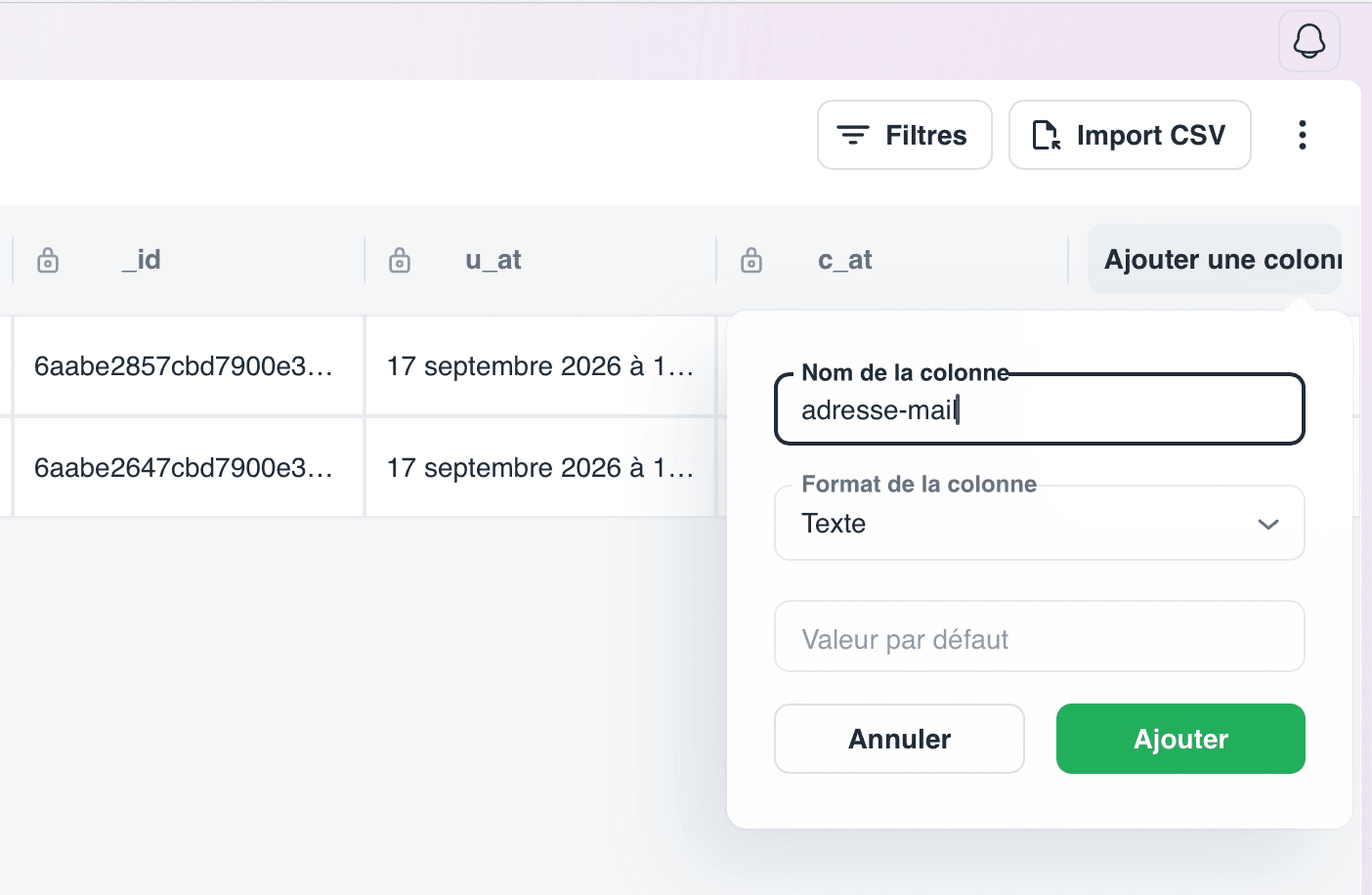 Miniature du tutoriel Ajouter un champ à une liste